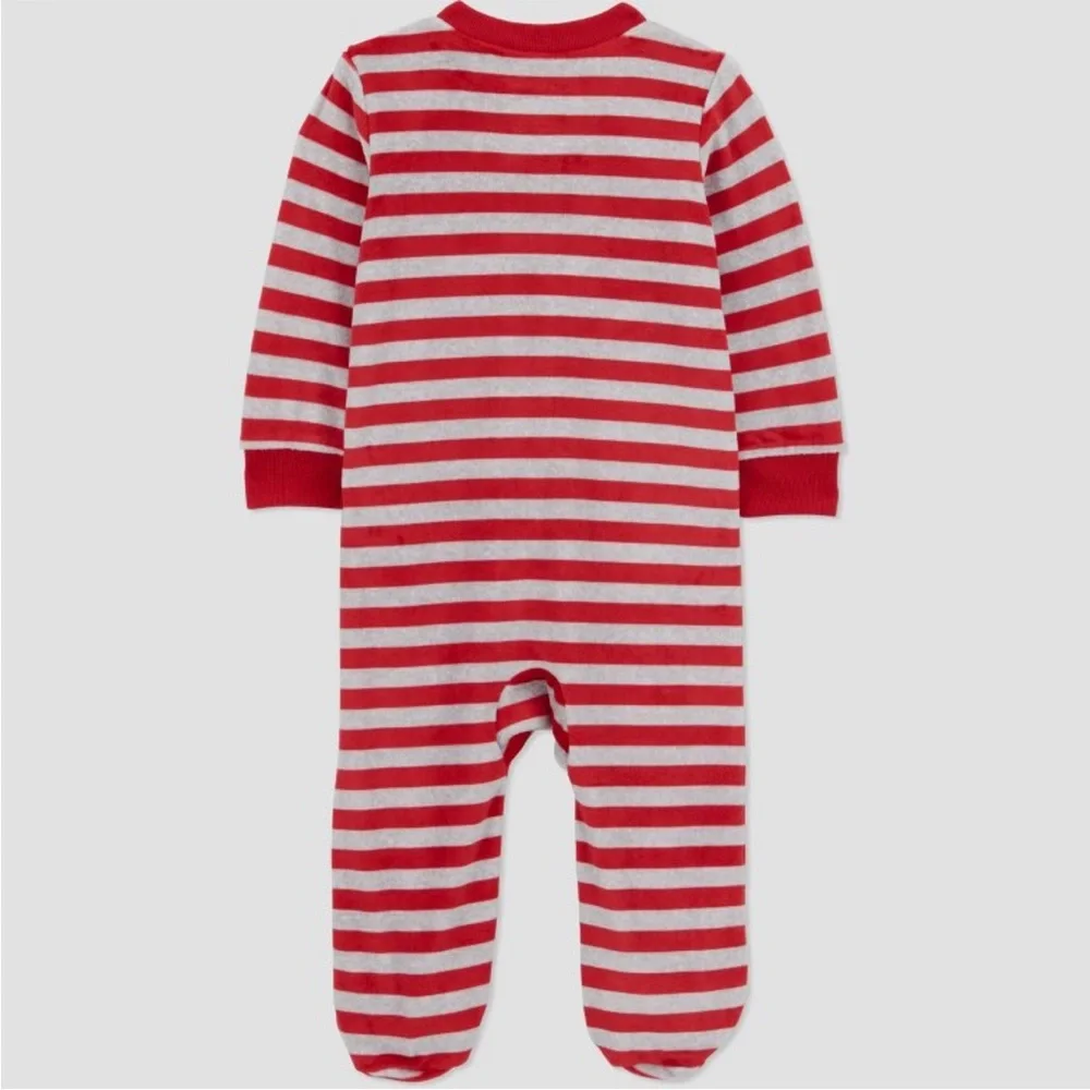 Carter’s Just One You Christmas Reindeer Striped Sleep ‘N Play